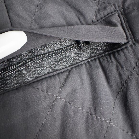 Athleta Toasty Buns Insulated Skirt Womens 8 Black Quilted Full Zip 511138 - Picture 11 of 13